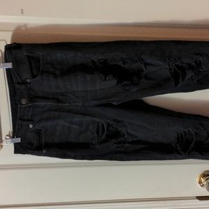 AE ripped mom jeans